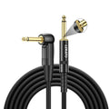 LEKATO 10ft Bass Guitar Cable with Mute Button - Dual Mute Ends