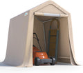 Portable 6x8 ft Outdoor Storage Shelter - Weather Resistant