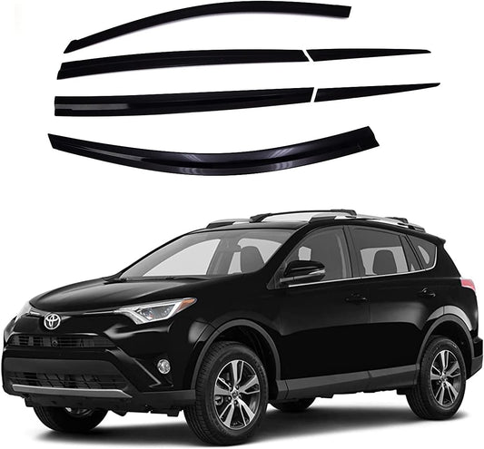 AUTOCLOVER Tape-On Rain Guards for Toyota Rav4 2013-2018