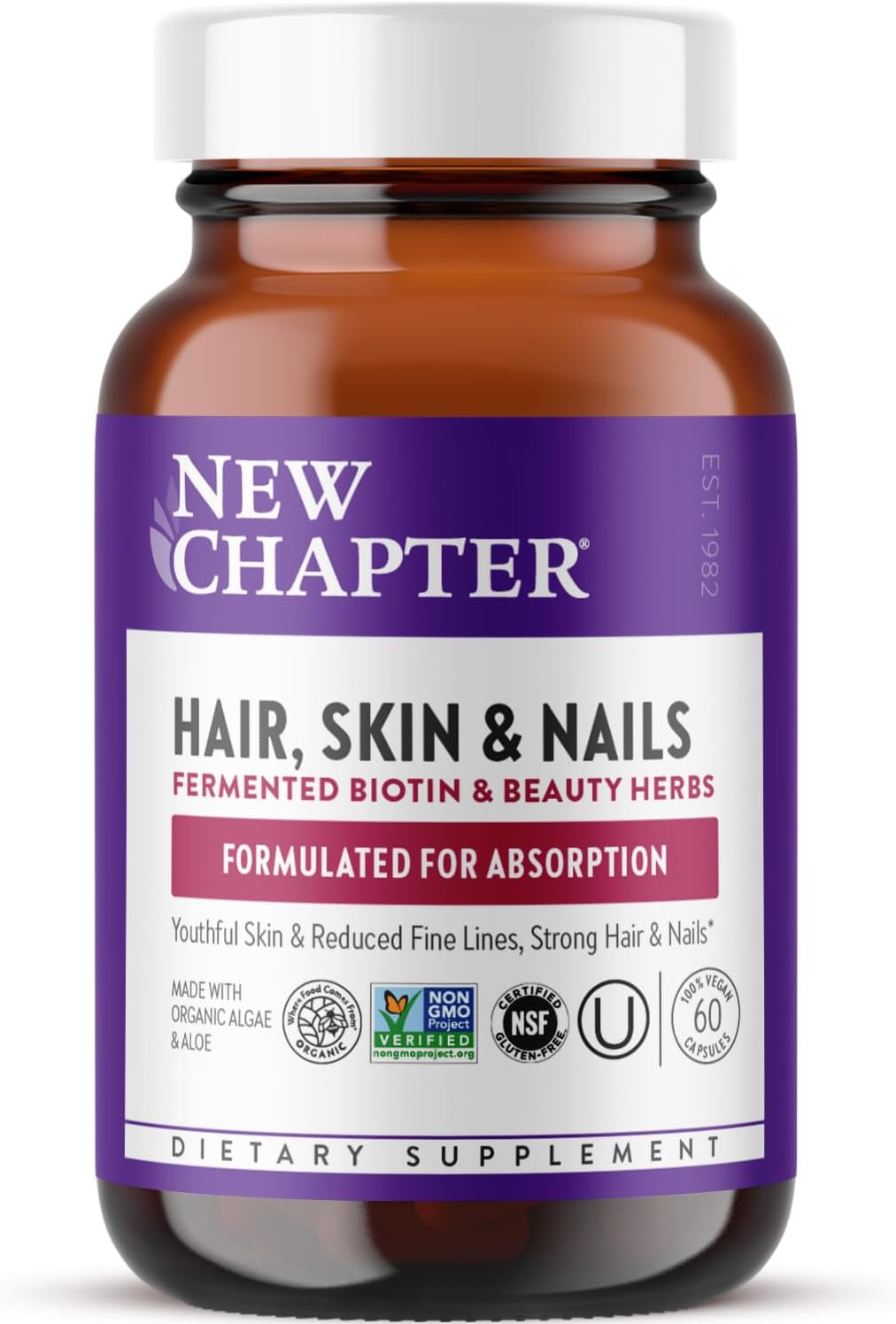 New Chapter Biotin Supplement for Hair Skin and Nails Health