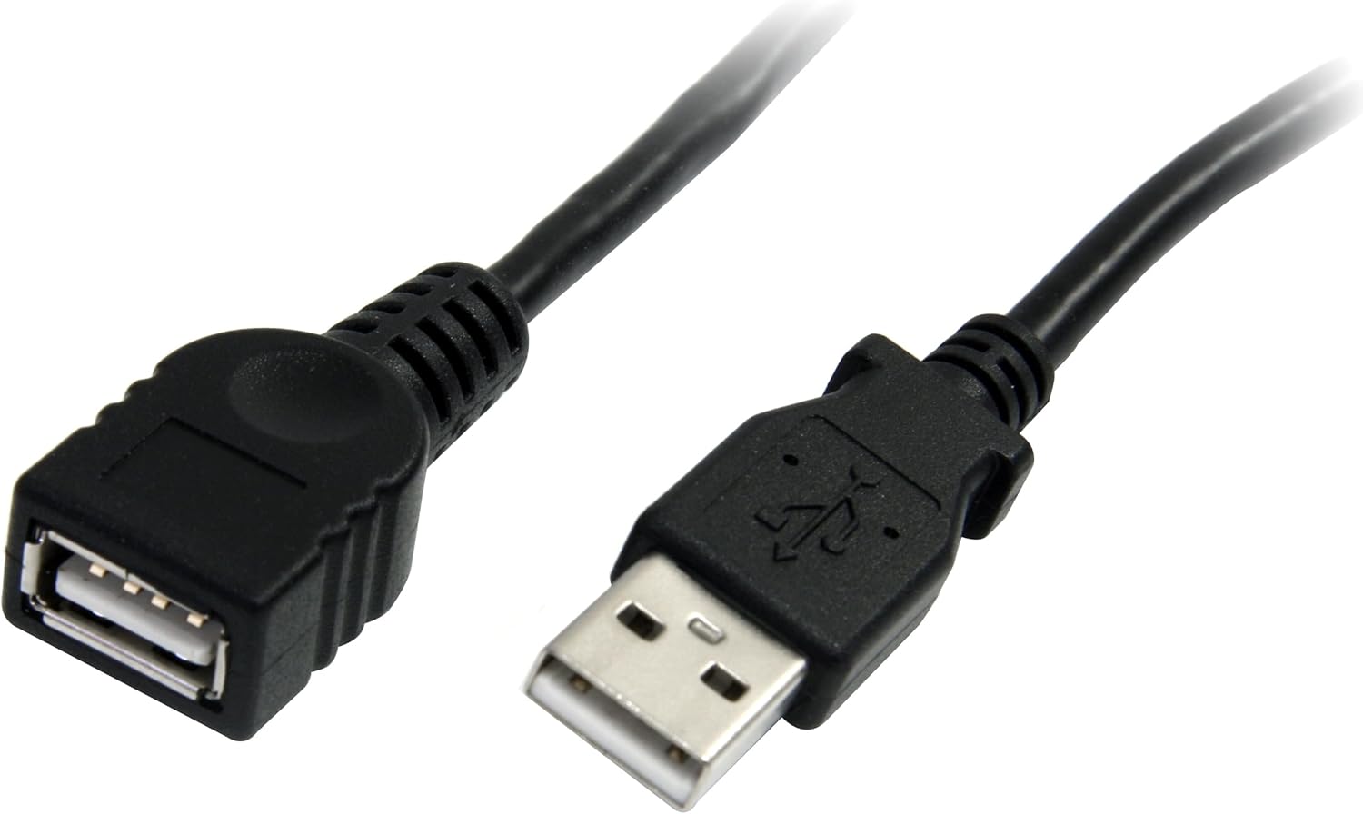 Extend USB Connections Easily: StarTech.com 6ft Black USB 2.0 Extension Cable