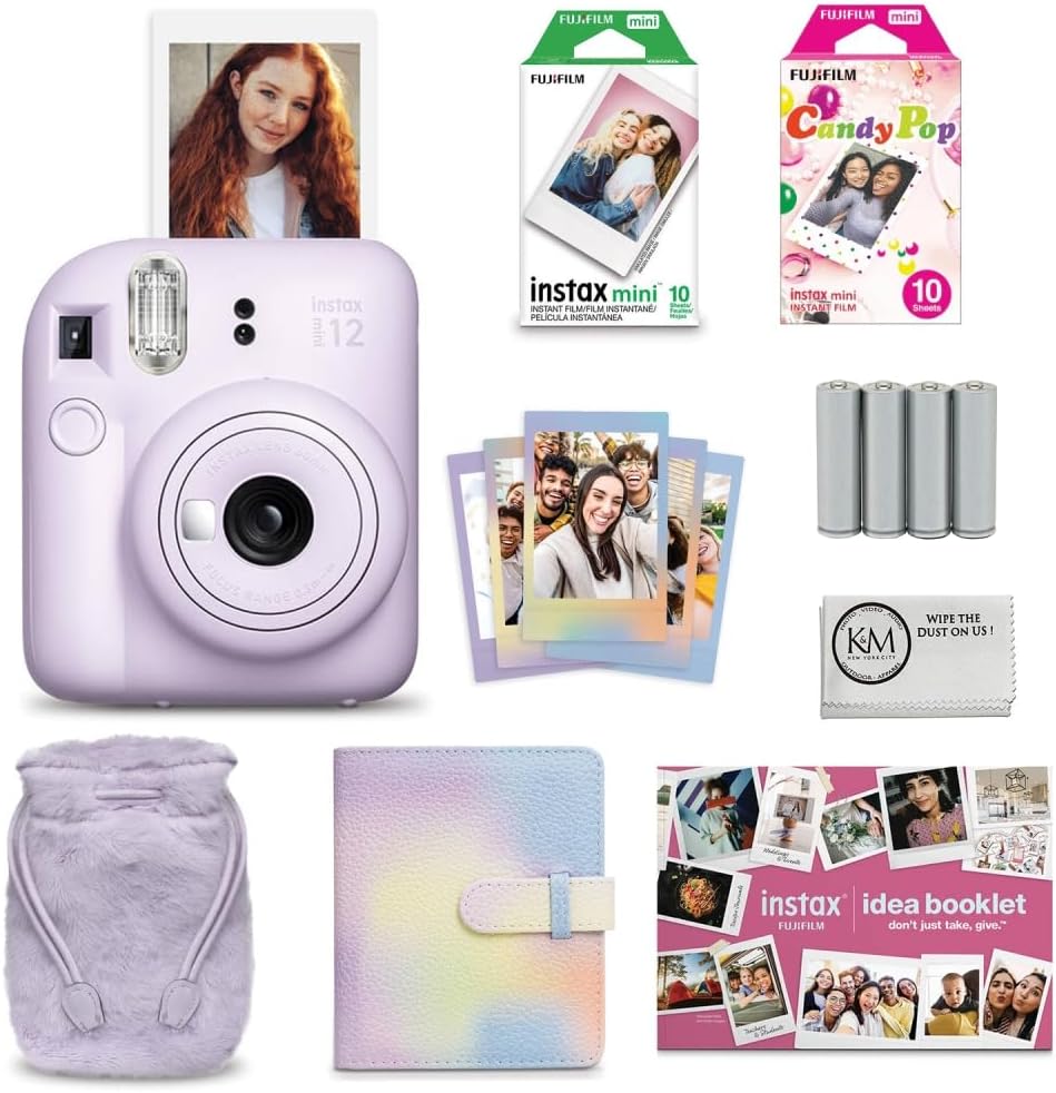 Fujifilm INSTAX Mini 12 Instant Film Camera Bundle for Fun