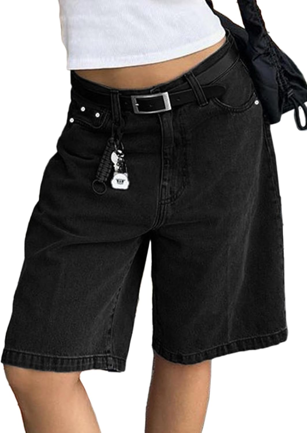 EMMIOL Women Jorts Baggy Jeans for Summer Streetwear Style