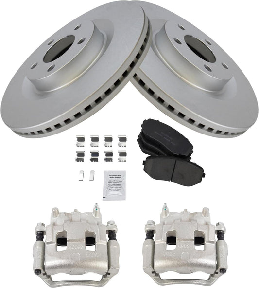 TRQ Front Brake Pad & Rotor Kit for Ford Edge & Lincoln MKX