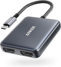 Anker USB C to Dual HDMI Adapter for 4K Displays and More