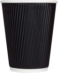 Karat 12 oz Ripple Insulated Coffee Cup - Sturdy & Leak Proof