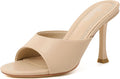 Mostrin Kitten Heels for Women Nude Mules - Sleek Everyday Stilettos