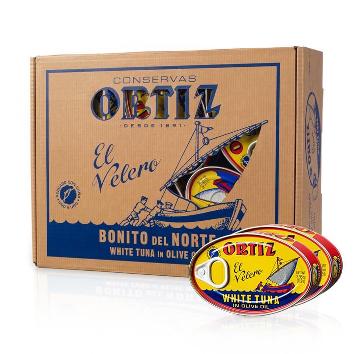 Ortiz Spanish Tuna Gift Pack of 12 - Gourmet Olive Oil Fillets