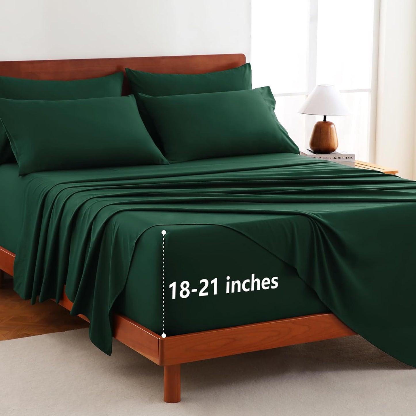 CozyLux Extra Deep Pocket King Size Sheets Set for Comfort
