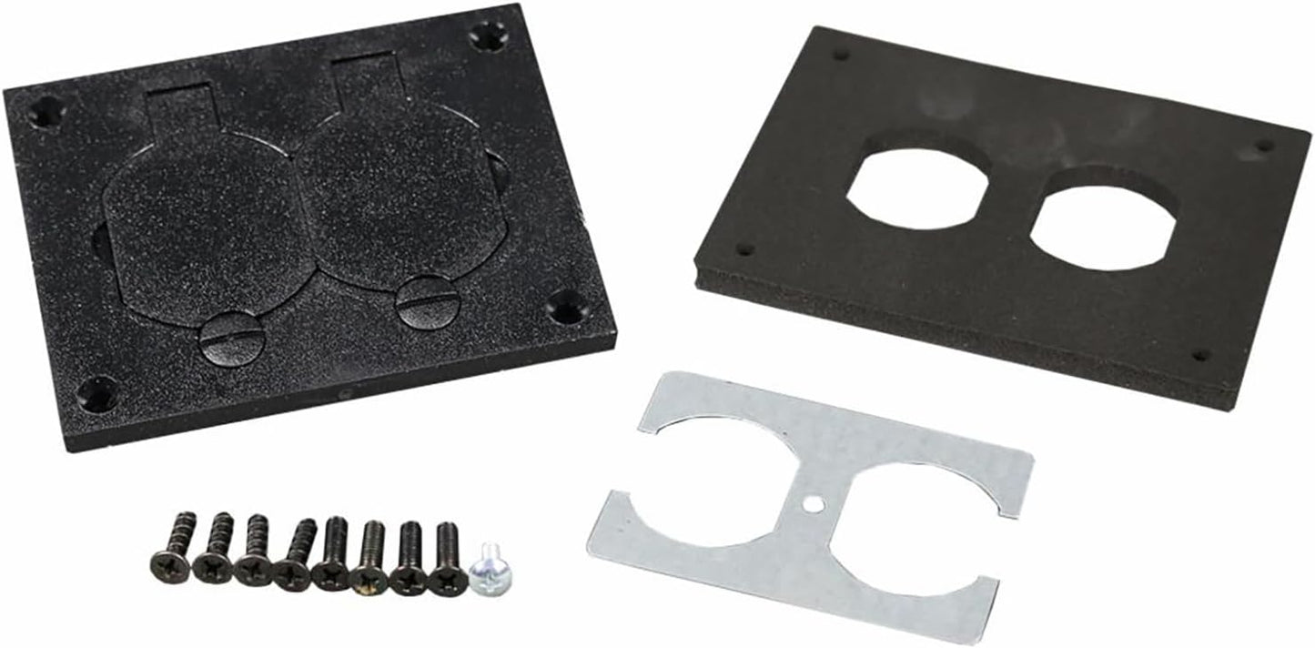 Wiremold OmniBox Rectangular Plastic Duplex Cover Plate