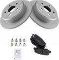 TRQ Rear Brake Pad & Rotor Kit for Jeep Wrangler 2007-2018