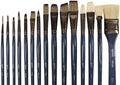Mont Marte Premium Paint Brush Set 15 Piece - Versatile Artist Kit