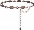 Large Western Concho Metal Belt for Women - Rustic Couture Montana