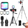 Vlogging Kit for iPhone with RGB Fill Light - Starter YouTuber Kit