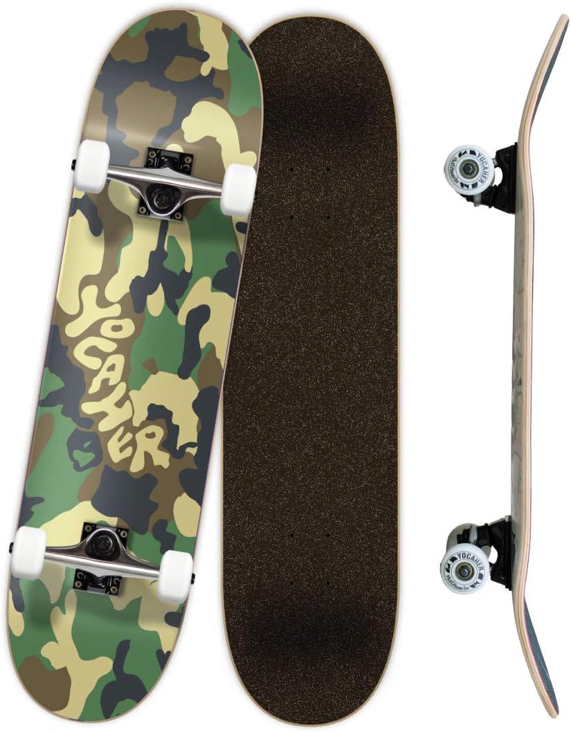 Yocaher Pro Skateboards Blank Complete 7.75in Maple Deck