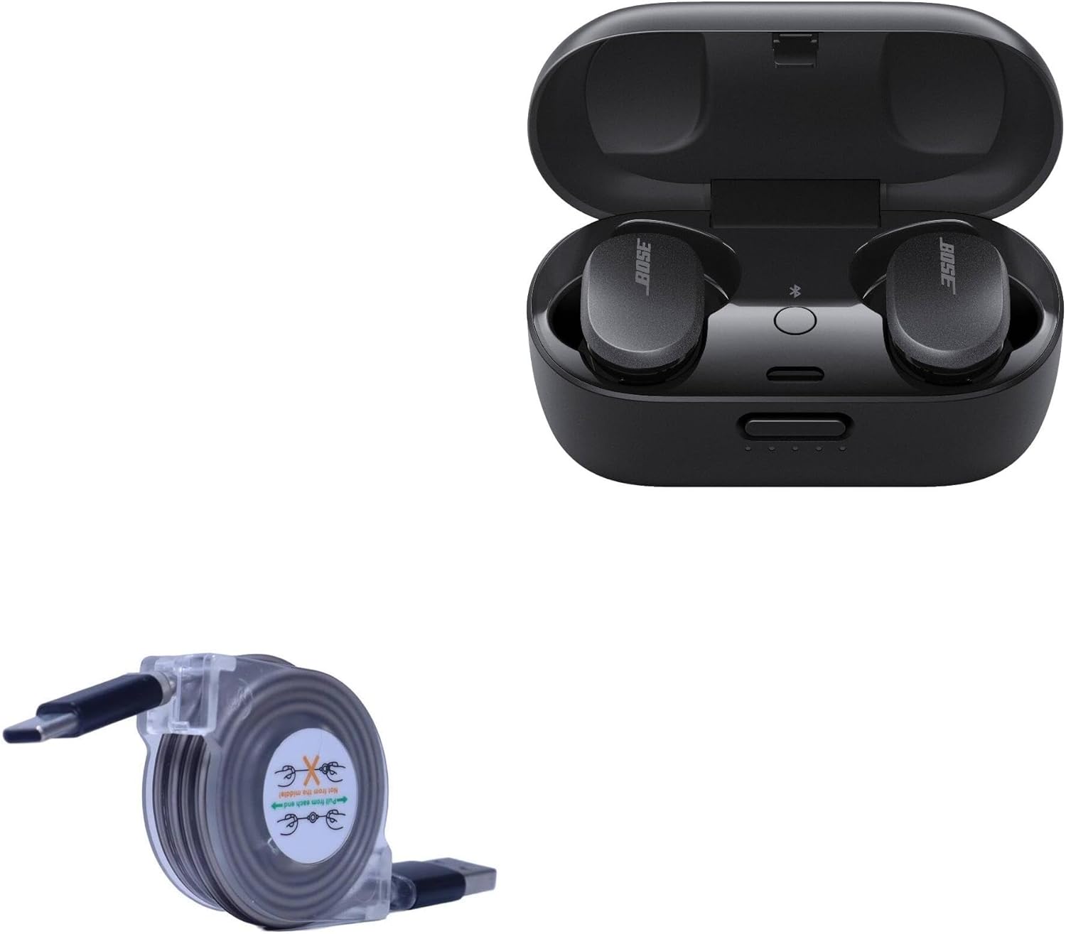 Retractable USB Type-C Cable for Bose Earbuds