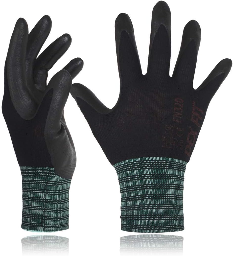 DEX FIT Premium Nylon Nitrile Work Gloves FN320 for All Tasks