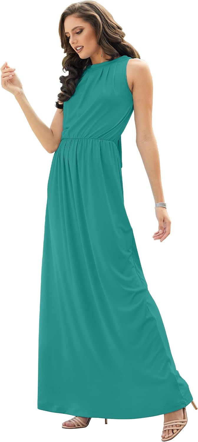 KOH KOH 2025 Sexy Sleeveless Summer Formal Flowy Gown