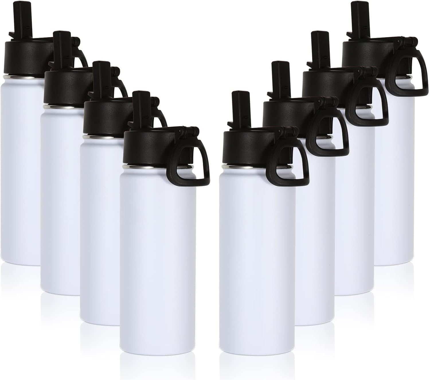 Volhoply 16 OZ Kids Water Bottle Bulk 8 Pack for School Use