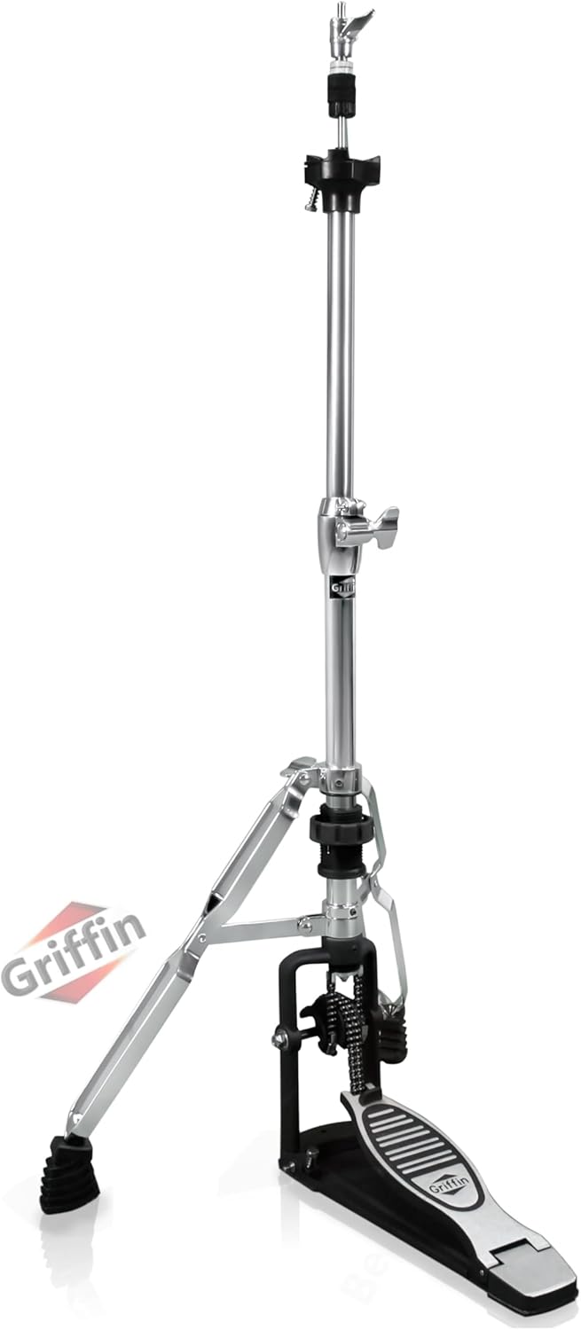 GRIFFIN 2 Leg Hi-Hat Stand for Heavy Duty Cymbals and Drummers