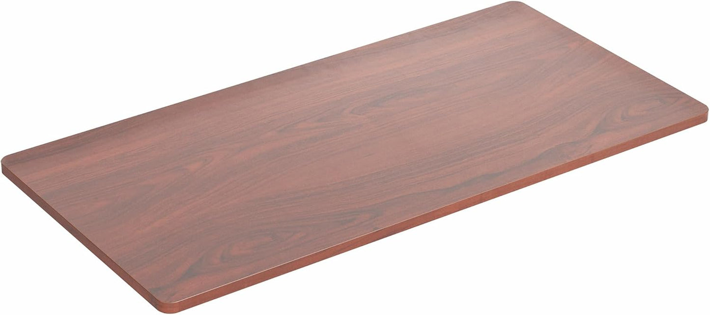 VIVO Dark Walnut 60 x 24 inch Solid Table Top for Workstations