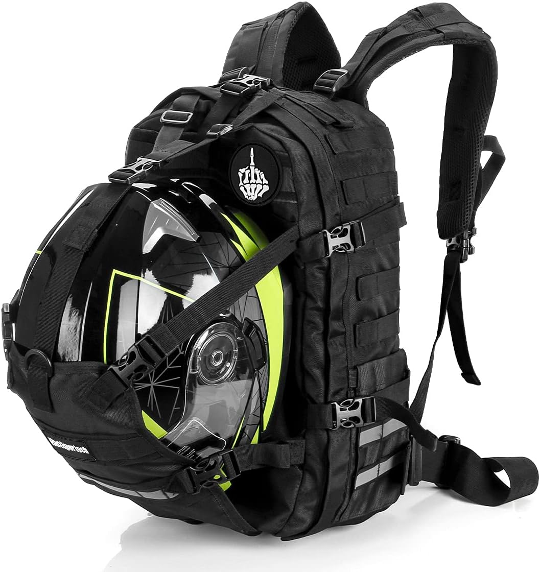 Helmet Backpack for Motorcycle Cycling - Large Capacity Storage