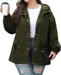Bloggerlove Plus Size Rain Jacket XL-5XL - Lightweight Waterproof This