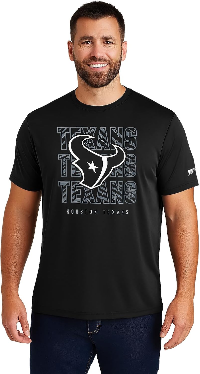 Zubaz NFL Men's Short Sleeve Team Graphic T-Shirt for Fans