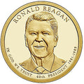 2016 P Ronald Reagan Bankroll of 25 Presidential Dollars - Collector