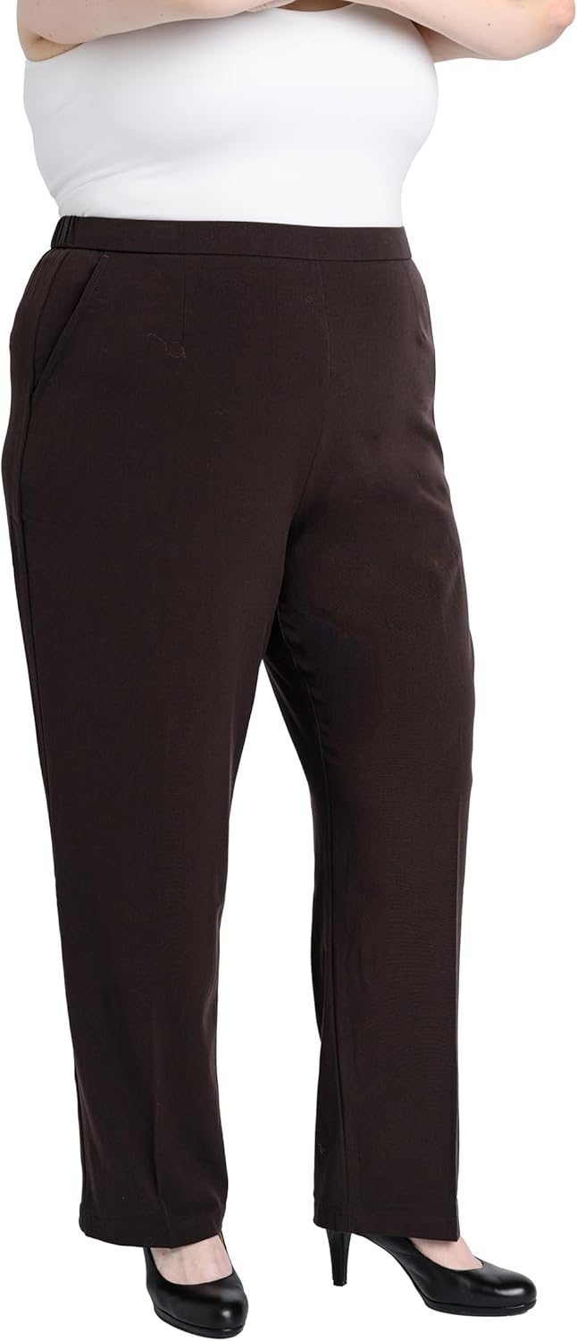 Briggs New York Plus Size Pull on Dress Pant for Comfort