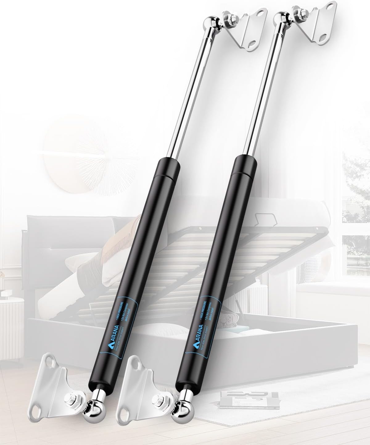 ARANA 23 inch Gas Struts for Heavy Duty Bed Lift Support