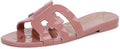Sam Edelman womens Bay Jelly Slide Sandals - Shiny Summer Ready
