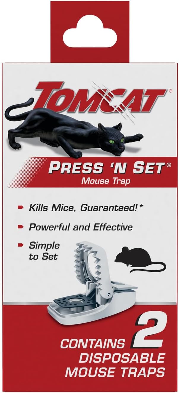 Tomcat Press 'N Set Mouse Trap - Quick Kill Solution