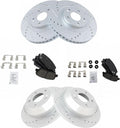 TRQ Performance Brake Pad & Rotor Kit for Hyundai & Kia Vehicles