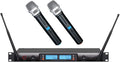 GTDaudio 2x100 Adjustable Channels UHF Wireless Handheld Mic System