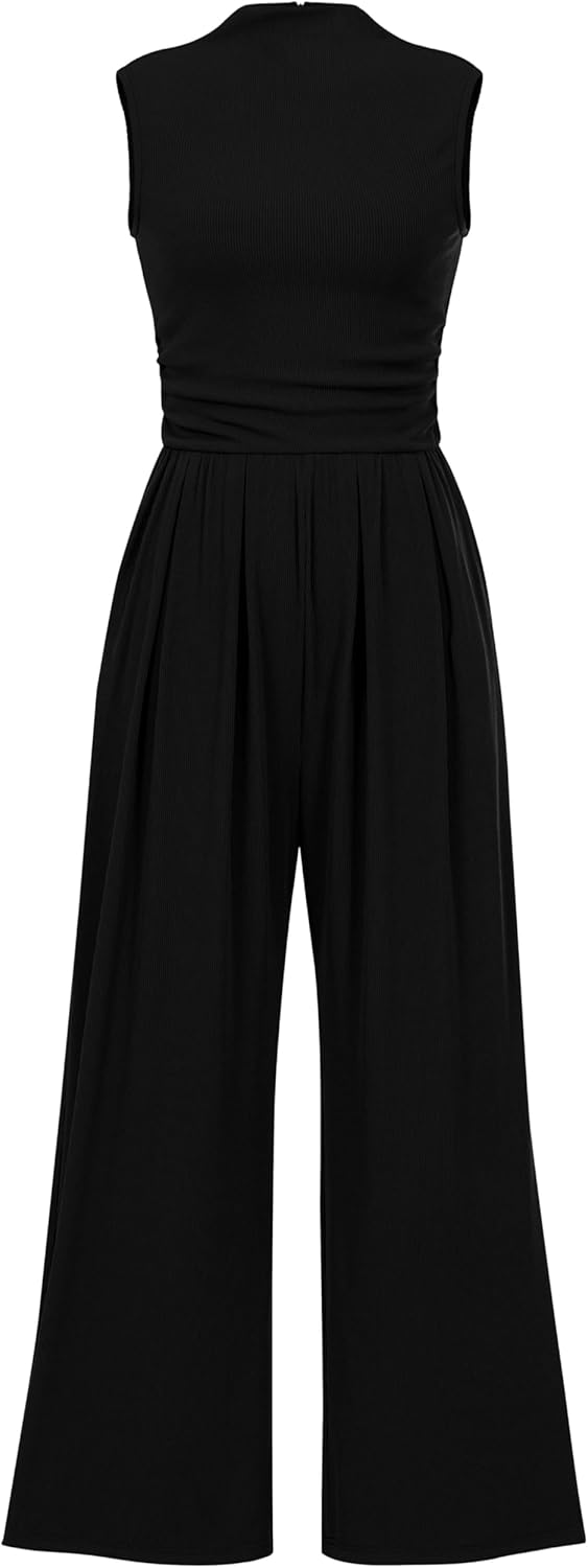 PRETTYGARDEN Womens Summer Jumpsuits Dressy Casual One Piece