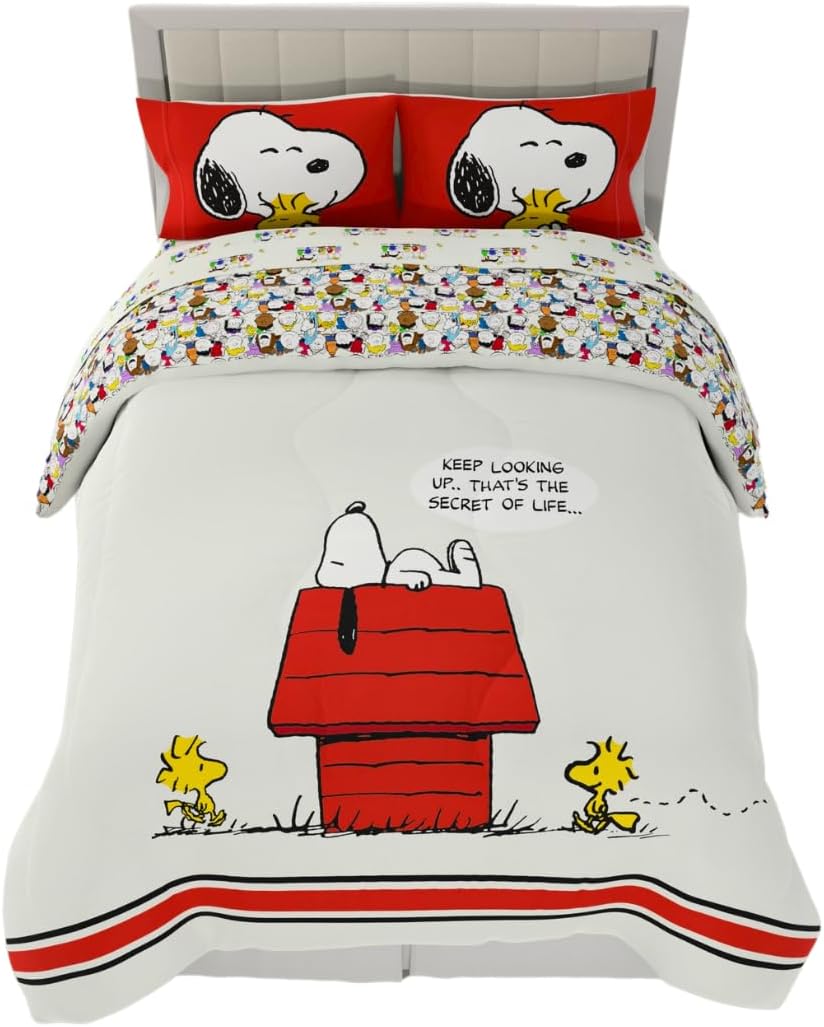 Peanuts & Snoopy Classic Pals Comforter and Sheet Set, 5 Piece