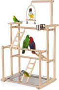 Pet Parrot Playstand Parrots Bird Playground - Compact 3-Layer Play