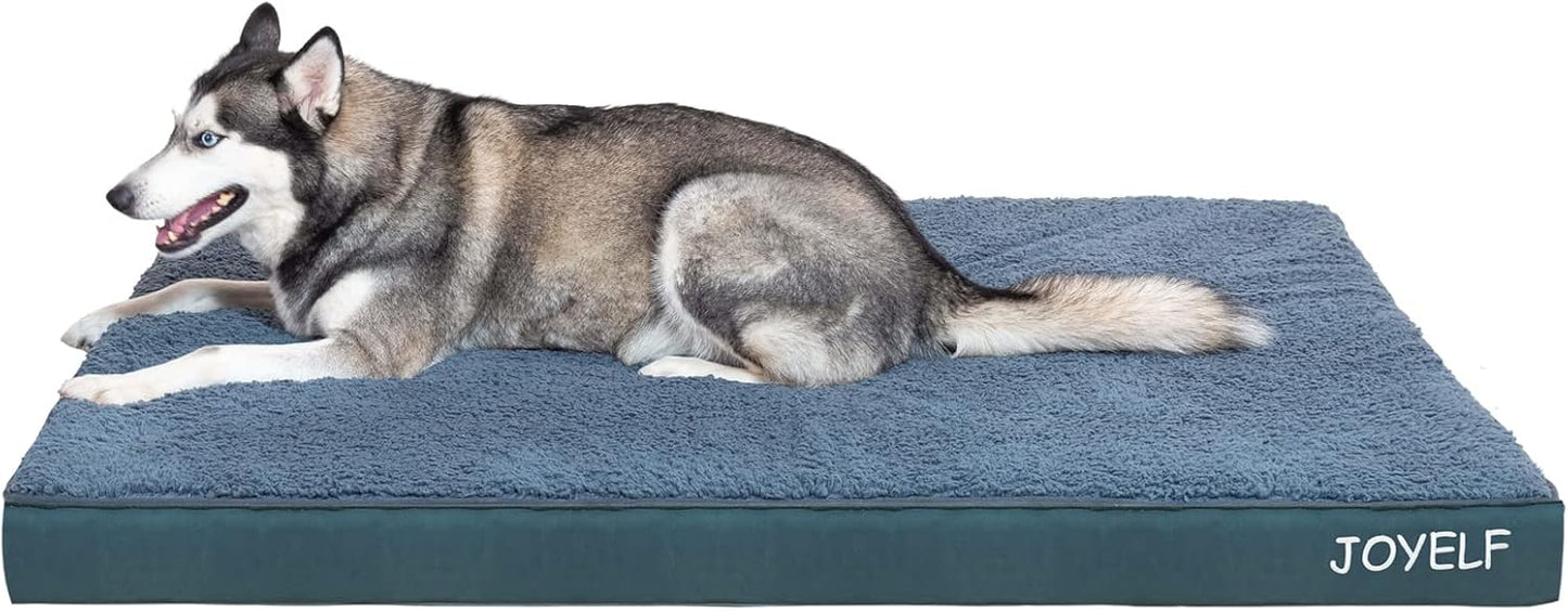 JOYELF XXLarge Dog Crate Bed Mat - Orthopedic Foam Comfort