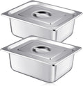 Mifoci Stainless Steam Hotel Pan Set with Lid for Catering Needs