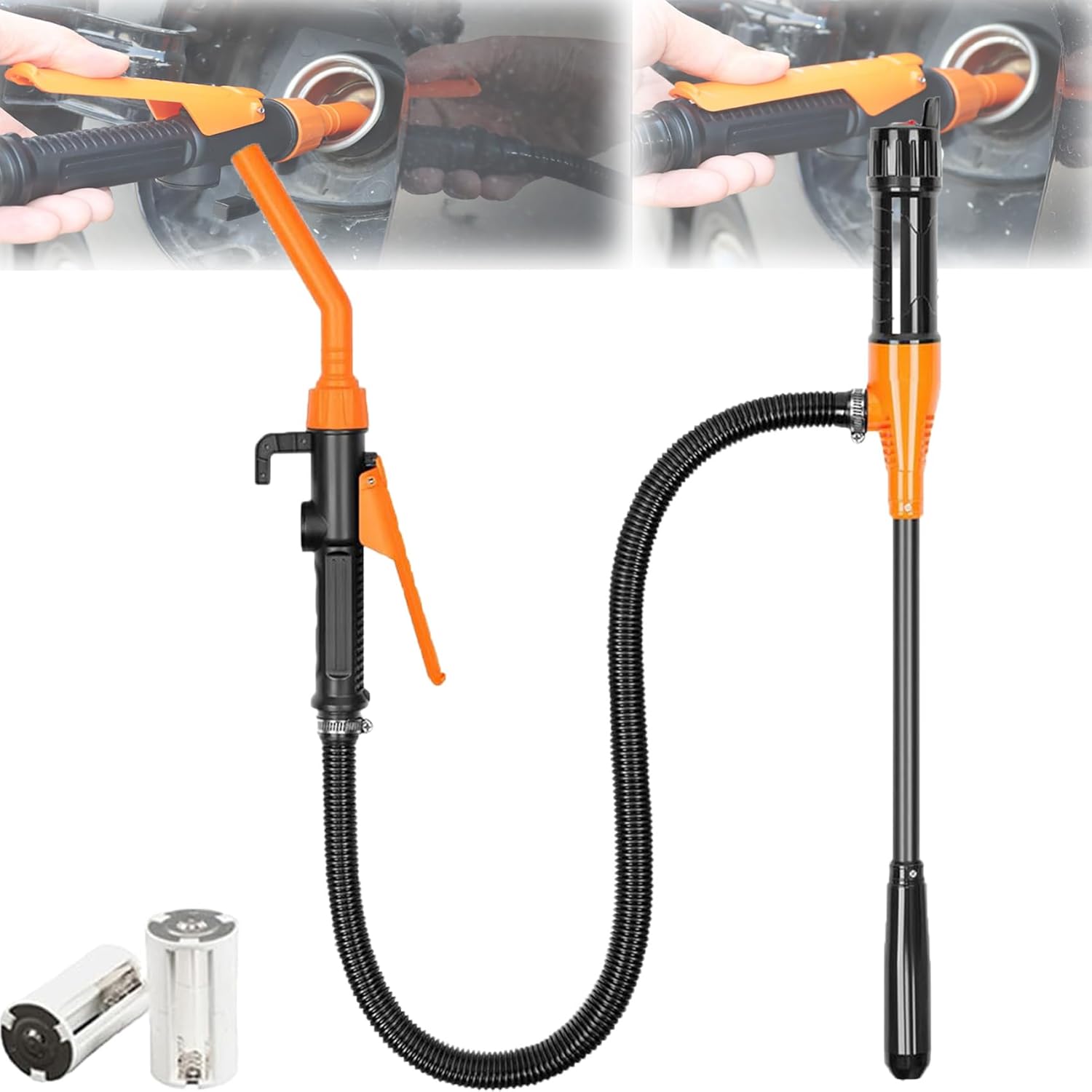 Portable Gas & Diesel Pump - Easy Hand Fuel Transfer