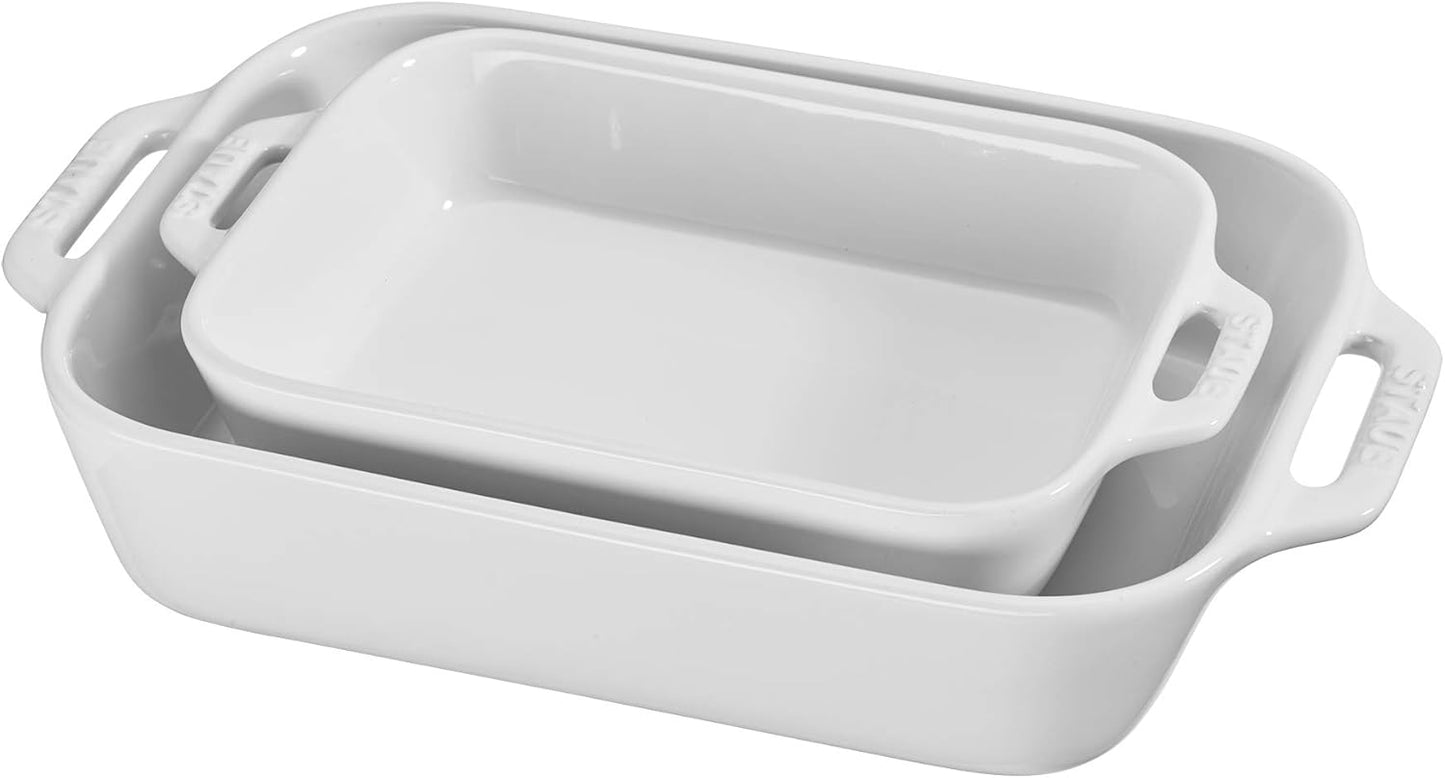 STAUB Ceramics Rectangular Baking Dish Set for Perfect Baking