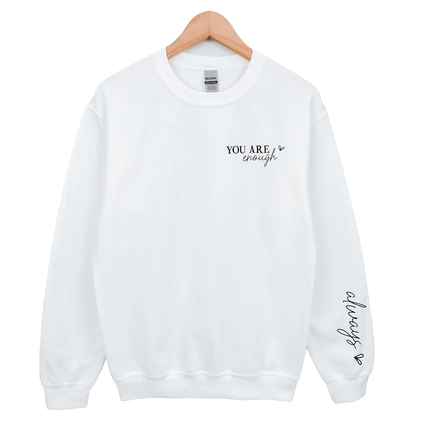 Self Love XL Sweatshirt, Handmade, Forest Green