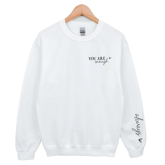 Self Love XL Sweatshirt, Handmade, Forest Green