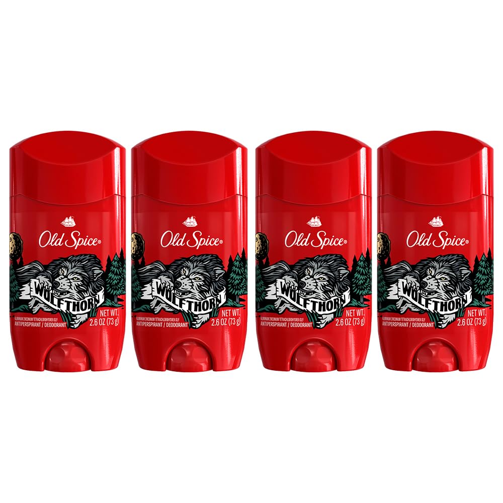 Old Spice Wild Collection Wolfthorn Scent Antiperspirant 4 Pack
