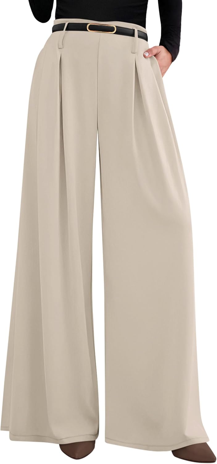 PRETTYGARDEN Womens Fall Wide Leg Trousers for Comfort and Style