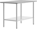 Stainless Steel Commercial Prep and Work Table - Durable NSF Certified