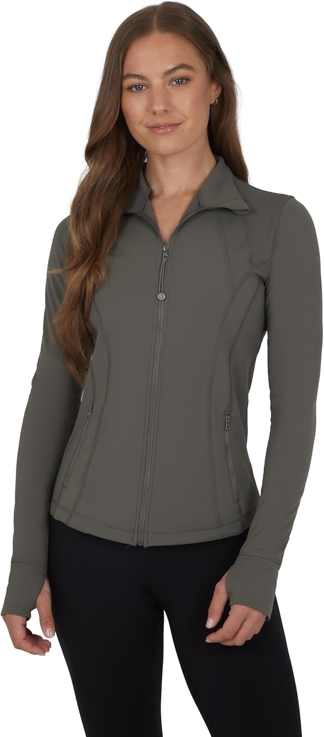 90 Degree By Reflex Full Zip Running Track Jacket for Women