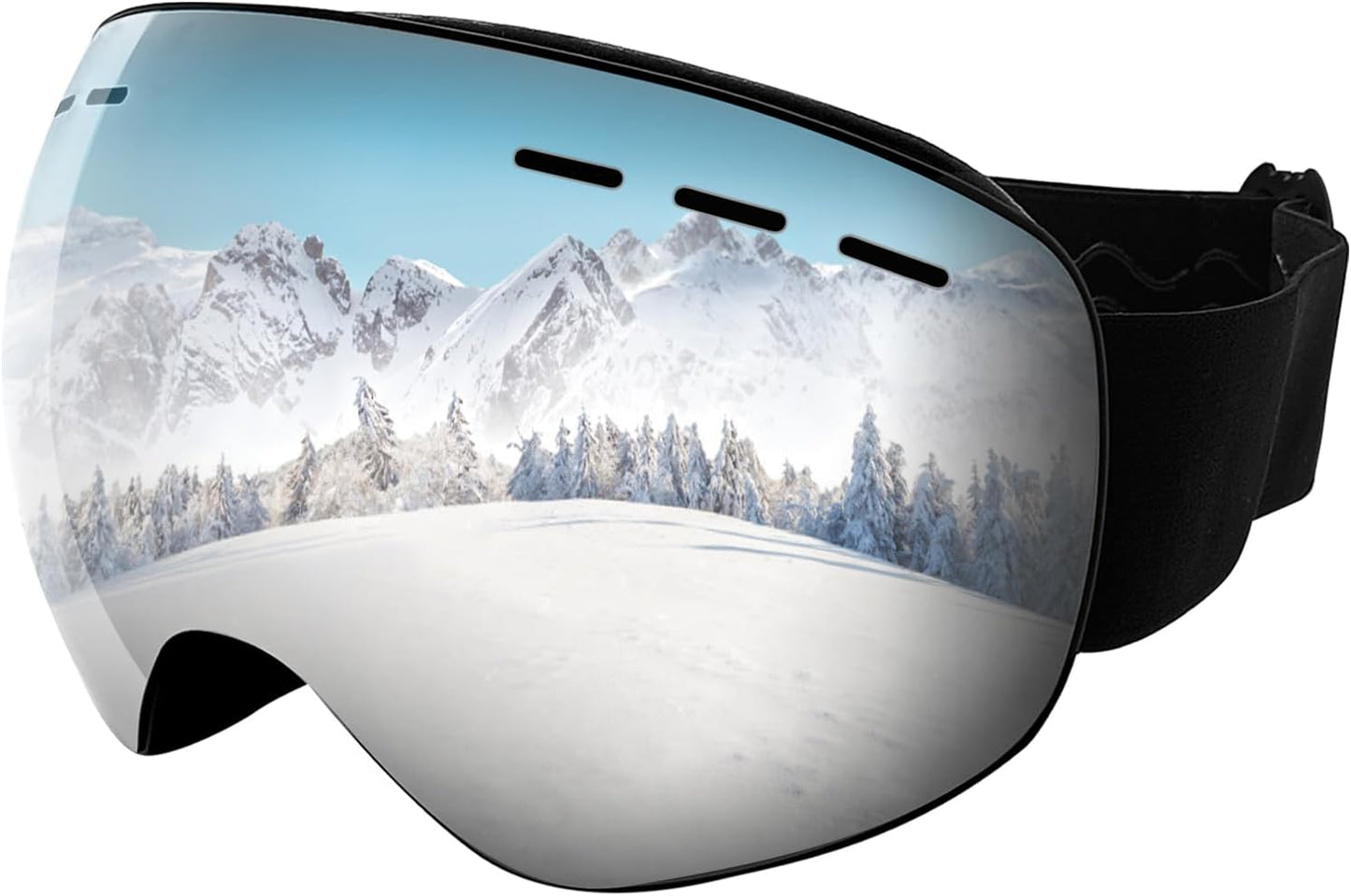 Anti-Fog Ski Goggles: Over Glasses, UV Protection