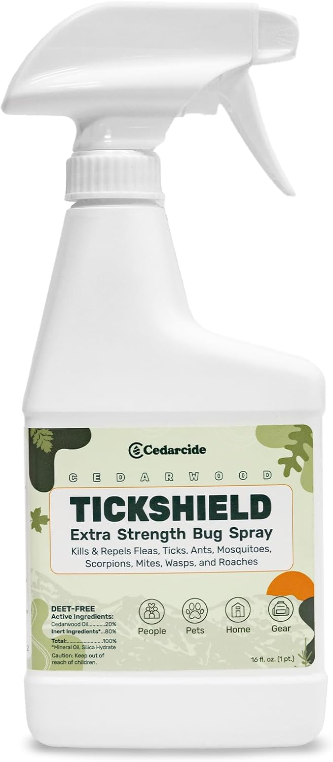 Tickshield Extra-Strength Bug Spray for People, Gear, & Pets